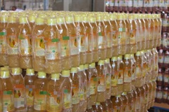 Entrepôt de jus de fruits et légumes